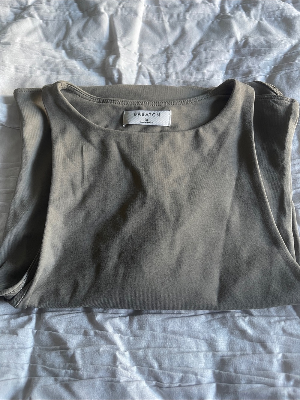 Babaton Olive-Taupe Sleeveless Bodysuit - Picture 4 of 5